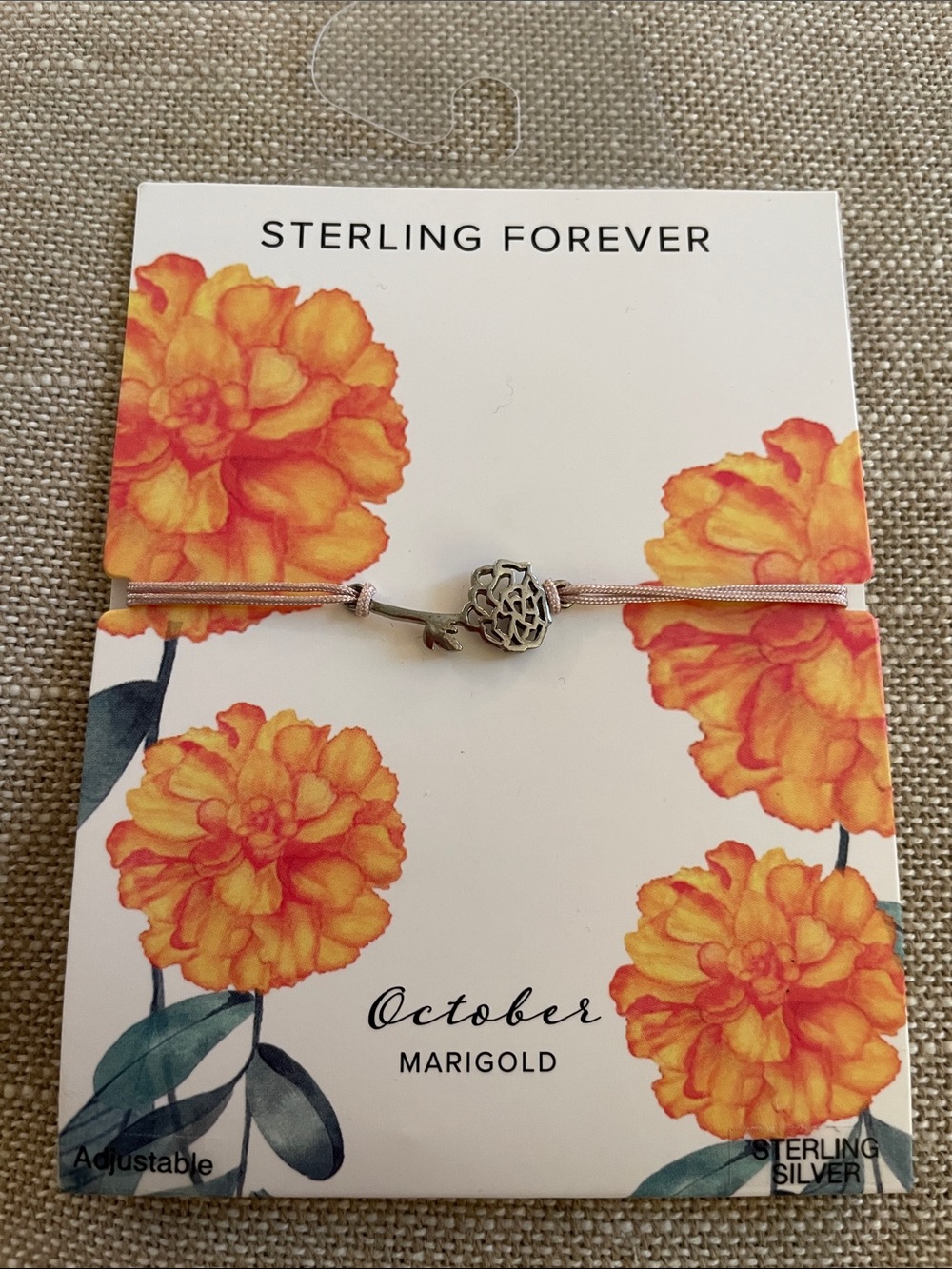 Sterling Forever October Marigold Bracelet